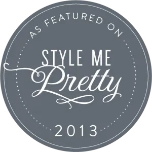 As seen on Style Me Pretty As seen on Style Me Pretty